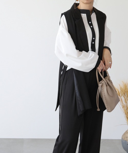 frames RAY CASSIN（フレームスレイカズン）の「販売停止中※※WEB限定 合皮2WAYミニBAG（ハンドバッグ・レディース・ブラック/イエロー/ブルー/アイボリー/グレイッシュベージュ/テラコッタ・FREE）」の16枚目の写真