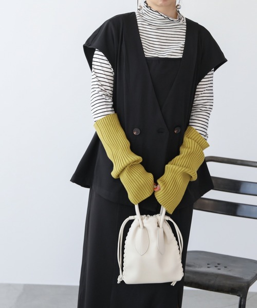 frames RAY CASSIN（フレームスレイカズン）の「販売停止中※※WEB限定 合皮2WAYミニBAG（ハンドバッグ・レディース・ブラック/イエロー/ブルー/アイボリー/グレイッシュベージュ/テラコッタ・FREE）」の22枚目の写真