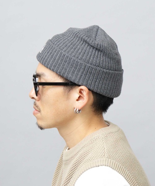 A.M.S.(エーエムエス)の「3D イニシャルロゴ刺繍 ニット帽(ニットキャップ/ビーニー・メンズ・ブラック/グレー/ベージュ/ブラウン・FREE)」の15枚目の写真