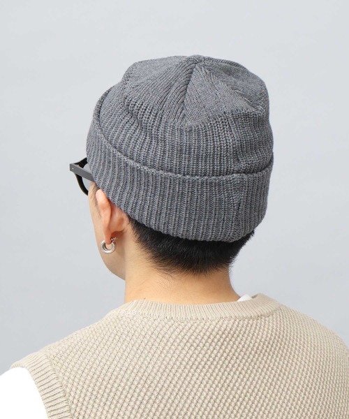 A.M.S.(エーエムエス)の「3D イニシャルロゴ刺繍 ニット帽(ニットキャップ/ビーニー・メンズ・ブラック/グレー/ベージュ/ブラウン・FREE)」の16枚目の写真