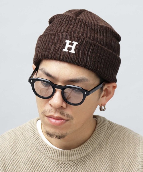 A.M.S.(エーエムエス)の「3D イニシャルロゴ刺繍 ニット帽(ニットキャップ/ビーニー・メンズ・ブラック/グレー/ベージュ/ブラウン・FREE)」の19枚目の写真