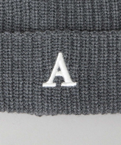 A.M.S.(エーエムエス)の「3D イニシャルロゴ刺繍 ニット帽(ニットキャップ/ビーニー・メンズ・ブラック/グレー/ベージュ/ブラウン・FREE)」の22枚目の写真