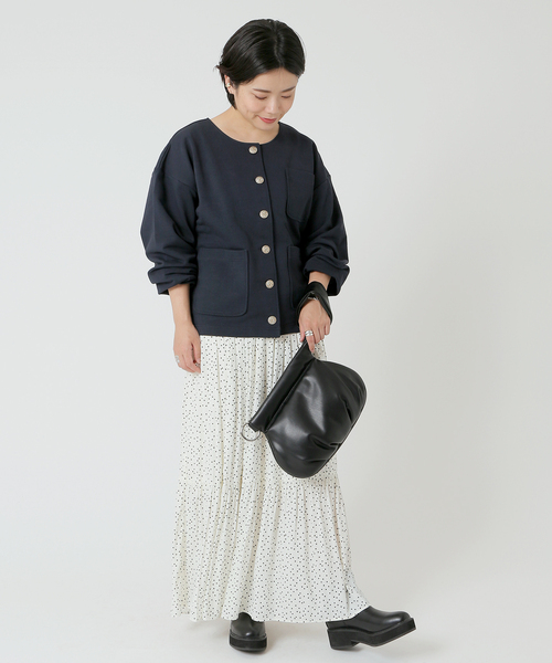 LE VERNIS（ル・ベルニ）の「【LE VERNIS/ル・ベルニ】 ジグリー Pu mini Bag（クラッチバッグ・レディース・ブラック/ベージュ・FREE）」の3枚目の写真