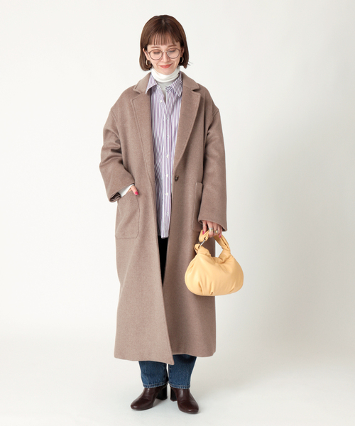 LE VERNIS（ル・ベルニ）の「【LE VERNIS/ル・ベルニ】 ジグリー Pu mini Bag（クラッチバッグ・レディース・ブラック/ベージュ・FREE）」の7枚目の写真