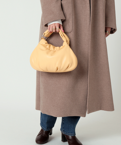 LE VERNIS（ル・ベルニ）の「【LE VERNIS/ル・ベルニ】 ジグリー Pu mini Bag（クラッチバッグ・レディース・ブラック/ベージュ・FREE）」の10枚目の写真