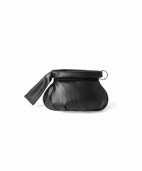 LE VERNIS（ル・ベルニ）の「【LE VERNIS/ル・ベルニ】 ジグリー Pu mini Bag（クラッチバッグ・レディース・ブラック/ベージュ・FREE）」の19枚目の写真