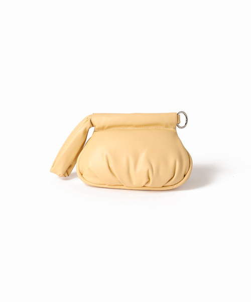 LE VERNIS（ル・ベルニ）の「【LE VERNIS/ル・ベルニ】 ジグリー Pu mini Bag（クラッチバッグ・レディース・ブラック/ベージュ・FREE）」の22枚目の写真