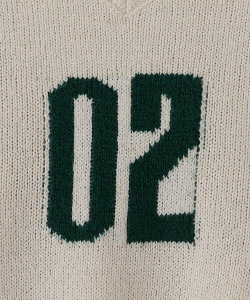 THE SHOP TK （ザ ショップ ティーケー ）の「【110-150/洗濯機で洗える】Vネックニット（ニット/セーター・キッズ・ネイビー/アイボリー・11/12/15 /13/14）」の6枚目の写真