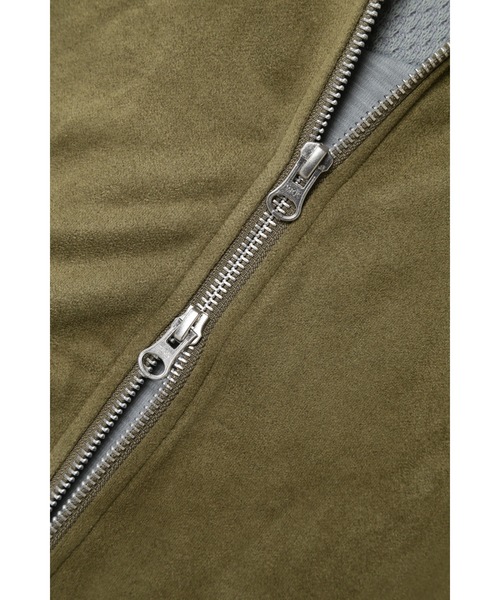 BLUE TORNADO(ブルートルネード)の「BLUE TORNADO∴スウェード裏毛ドルマンスリーブZipパーカ(パーカー・メンズ・ベージュ/カーキ・F)」の9枚目の写真