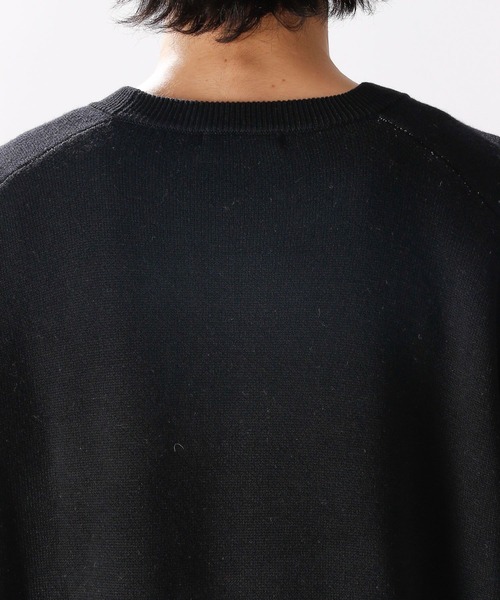 niko and...（ニコアンド）の「DOGFACEジャカ－ドプルオーバー（ニット/セーター・メンズ・ブラック/アイボリー/バイオレット・MEDIUM/LARGE）」の19枚目の写真