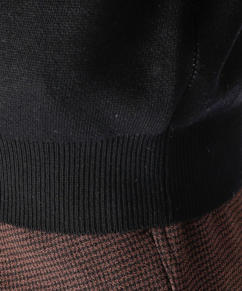 niko and...（ニコアンド）の「DOGFACEジャカ－ドプルオーバー（ニット/セーター・メンズ・ブラック/アイボリー/バイオレット・MEDIUM/LARGE）」の9枚目の写真