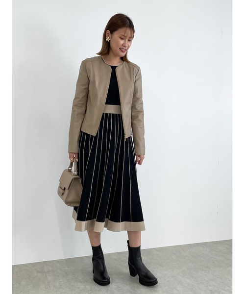 ★未使用★ EPOCA エポカ シングルレザージャケット ラムレザー ラムファー 2025年最新】Epoca レディース レザージャケット・ライダースの