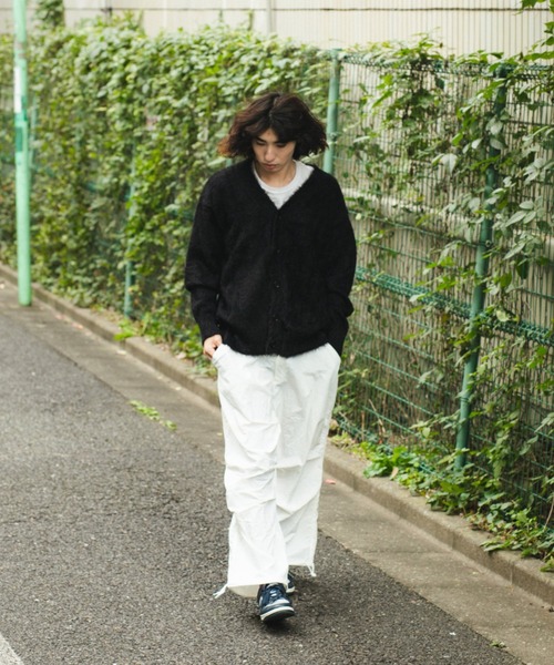 BROKEN BASE（ブロークンベース）の「シャギーニットカーディガン（カーディガン/ボレロ・メンズ・ブラック/グリーン/ブラウン・MEDIUM/LARGE）」の7枚目の写真