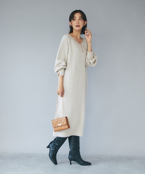 RIVE DROITE（リヴドロワ）の「アクセサリーのように持てるミニバッグ/レザーキルトミニチェーンバッグ（ショルダーバッグ・レディース・ブラック/キャメル/レッド・FREE）」の13枚目の写真