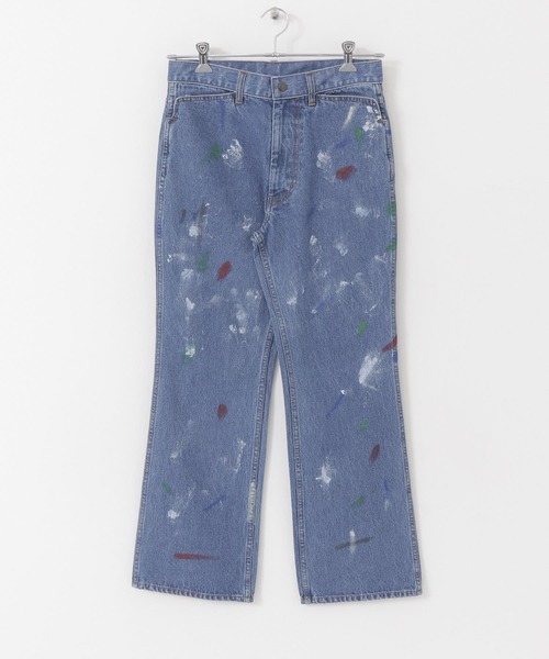 URBAN RESEARCH(アーバンリサーチ)の「URBAN RESEARCH iD スプラッシュデニムブーツカットパンツ(デニムパンツ・メンズ・ブラック系その他/ブルー系その他・MEDIUM/LARGE)」の1枚目の写真