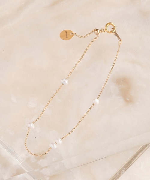 Phoebe（フィービィー）の「【K14GF】ウォーターパールスライドブレスレット/淡水パール（ブレスレット・レディース・ホワイト・FREE）」の2枚目の写真