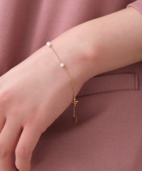 Phoebe（フィービィー）の「【K14GF】ウォーターパールスライドブレスレット/淡水パール（ブレスレット・レディース・ホワイト・FREE）」の7枚目の写真