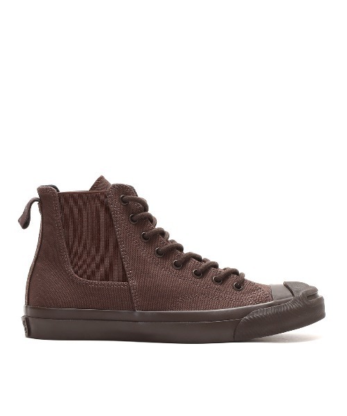 【CONVERSE】コンバース JACK PURCELL SIDEGORE HI RH Converse HI RH Sneakers, Jack Purcell, Sidegore, Dark Brown
