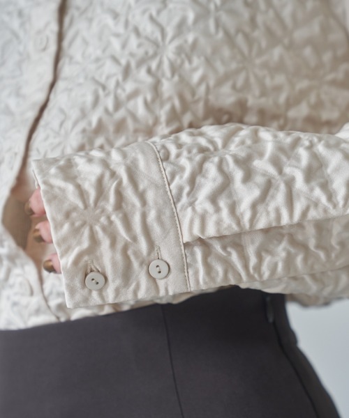 VACANCY（ヴァカンシー）の「ポコポコシャツジャケット（その他アウター・レディース・ブラック/アイボリー・FREE）」の15枚目の写真