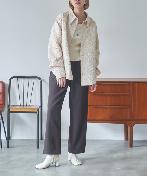 VACANCY（ヴァカンシー）の「ポコポコシャツジャケット（その他アウター・レディース・ブラック/アイボリー・FREE）」の18枚目の写真