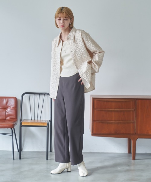 VACANCY（ヴァカンシー）の「ポコポコシャツジャケット（その他アウター・レディース・ブラック/アイボリー・FREE）」の19枚目の写真