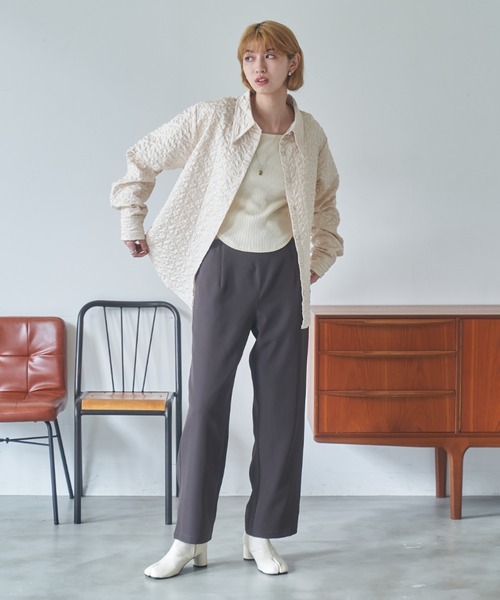 VACANCY（ヴァカンシー）の「ポコポコシャツジャケット（その他アウター・レディース・ブラック/アイボリー・FREE）」の20枚目の写真