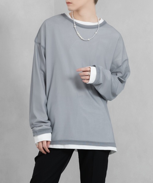 ason アズオン as’’on シースルー トップス tシャツ 長袖 ラスト1点 大人気 【新品未使用】ason アズオン シースルー T