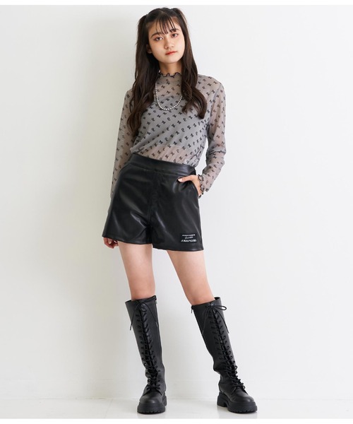 ANAP GiRL（アナップガール）の「フェイクレザーショートパンツ