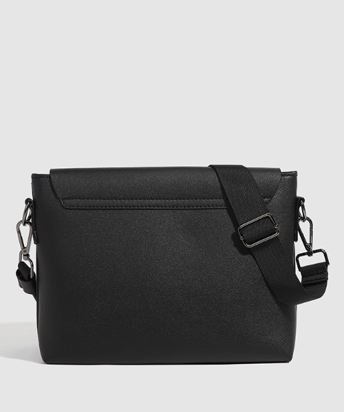 Burner（バーナー）の「【OKUOKU　0909】フェイクレザー　メッセンジャー　ショルダーバッグ　oku-bag-683761088436-30 MC（ショルダーバッグ・メンズ・その他1・FREE）」の2枚目の写真