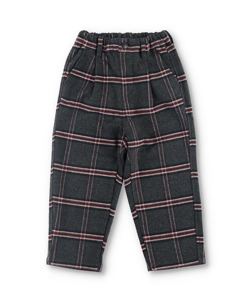 BRANSHES(ブランシェス)の「【やわらか】チェック柄起毛ロングパンツ(チノパンツ・キッズ・ブラック/チャコールグレー・120/130/150/90/140/110/100)」の11枚目の写真