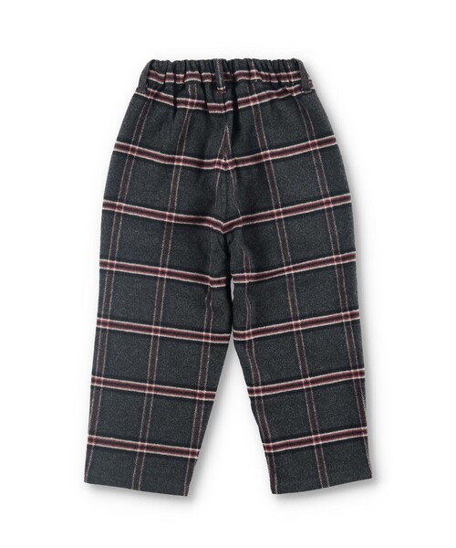 BRANSHES(ブランシェス)の「【やわらか】チェック柄起毛ロングパンツ(チノパンツ・キッズ・ブラック/チャコールグレー・120/130/150/90/140/110/100)」の12枚目の写真