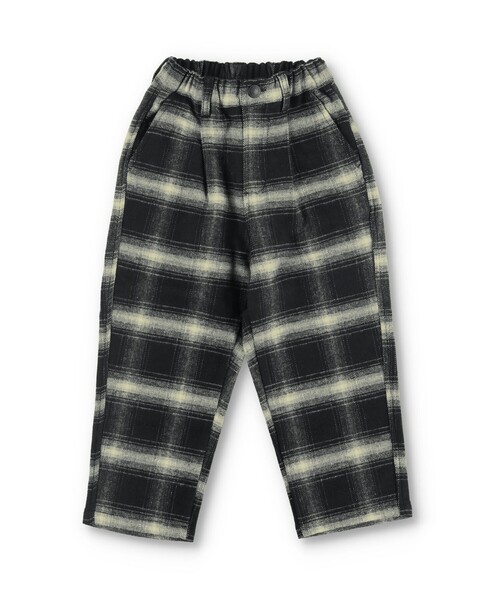 BRANSHES(ブランシェス)の「【やわらか】チェック柄起毛ロングパンツ(チノパンツ・キッズ・ブラック/チャコールグレー・120/130/150/90/140/110/100)」の20枚目の写真