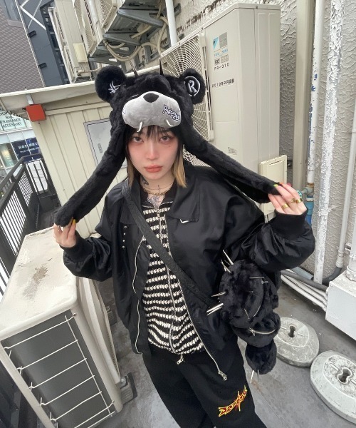 【XU/エックスユー】design ma-1 / スタンドカラー ハイネック ハイネックジャケット エムエーワン ブルゾン 羽織り アウター 秋服 冬服 オーバーサイズ アウター