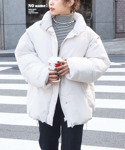 セール】ベスト2wayフェイクダウンブルゾン（ダウンジャケット/コート