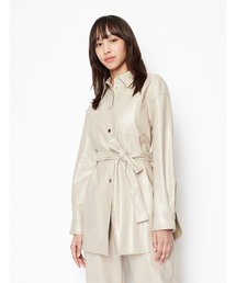 ARMANI EXCHANGE | 【A|X アルマーニ エクスチェンジ】クロコ柄　フェイクレザーシャツジャケット(その他アウター)