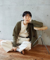 PAR ICI（パーリッシィ）の「強撚ミラノリブ セーラーカーディガン（カーディガン/ボレロ）」