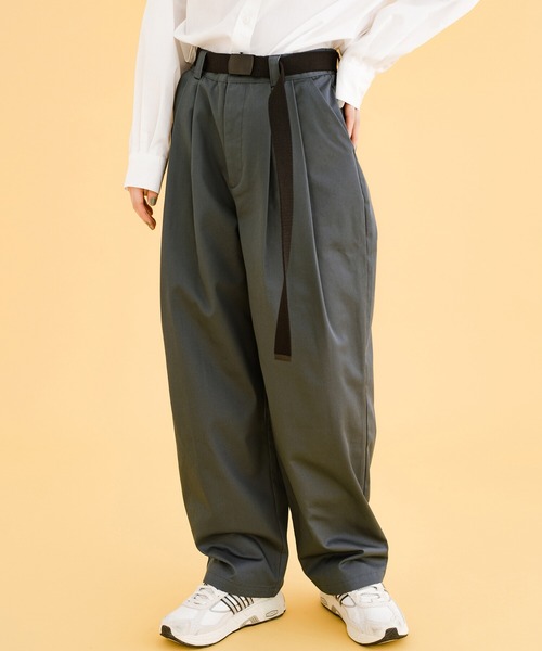 haco!（ハコ）の「女の子っぽくかわいく動きやすく美脚に見せたい気持ちに忠実なタックパンツ（その他パンツ・レディース・ライトブラウン/グレー・LARGE/MEDIUM/X-LARGE/SMALL）」の6枚目の写真