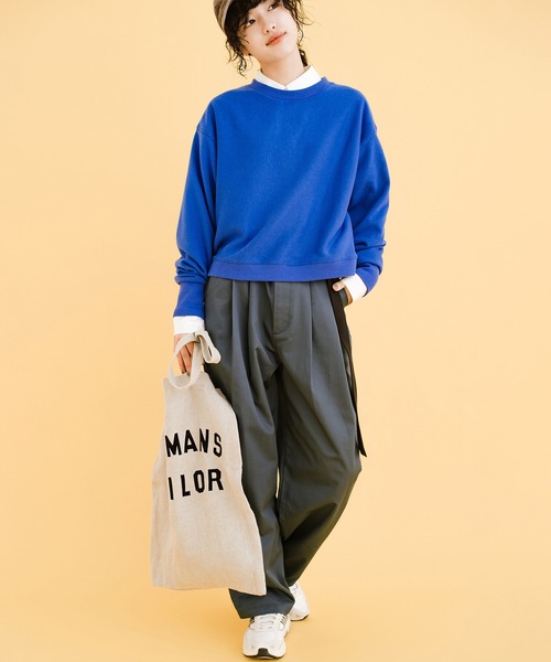 haco!（ハコ）の「女の子っぽくかわいく動きやすく美脚に見せたい気持ちに忠実なタックパンツ（その他パンツ・レディース・ライトブラウン/グレー・LARGE/MEDIUM/X-LARGE/SMALL）」の12枚目の写真