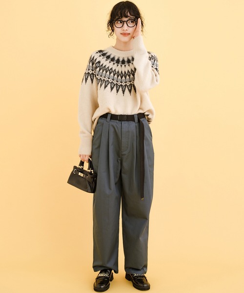 haco!（ハコ）の「女の子っぽくかわいく動きやすく美脚に見せたい気持ちに忠実なタックパンツ（その他パンツ・レディース・ライトブラウン/グレー・LARGE/MEDIUM/X-LARGE/SMALL）」の17枚目の写真