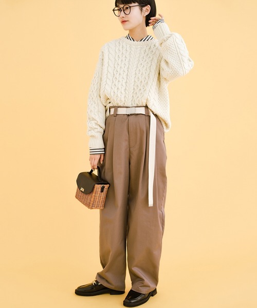 haco!（ハコ）の「女の子っぽくかわいく動きやすく美脚に見せたい気持ちに忠実なタックパンツ（その他パンツ・レディース・ライトブラウン/グレー・LARGE/MEDIUM/X-LARGE/SMALL）」の21枚目の写真