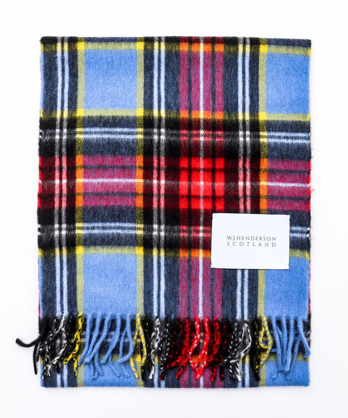 NOLLEY'S goodman（ノーリーズグッドマン）の「【W.J.HENDERSON/ダブル ジェイ ヘンダーソン】LAMORA WOVEN SCARF（マフラー・メンズ・ベージュ/グリーン/ベージュ系その他/スカイブルー/ネイビー/レッド・FREE）」の7枚目の写真