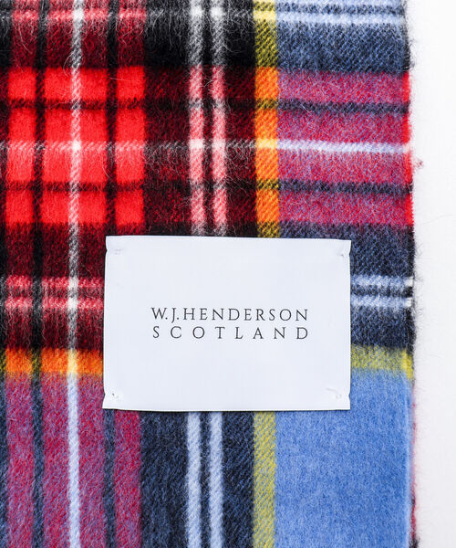 NOLLEY'S goodman（ノーリーズグッドマン）の「【W.J.HENDERSON/ダブル ジェイ ヘンダーソン】LAMORA WOVEN SCARF（マフラー・メンズ・ベージュ/グリーン/ベージュ系その他/スカイブルー/ネイビー/レッド・FREE）」の8枚目の写真