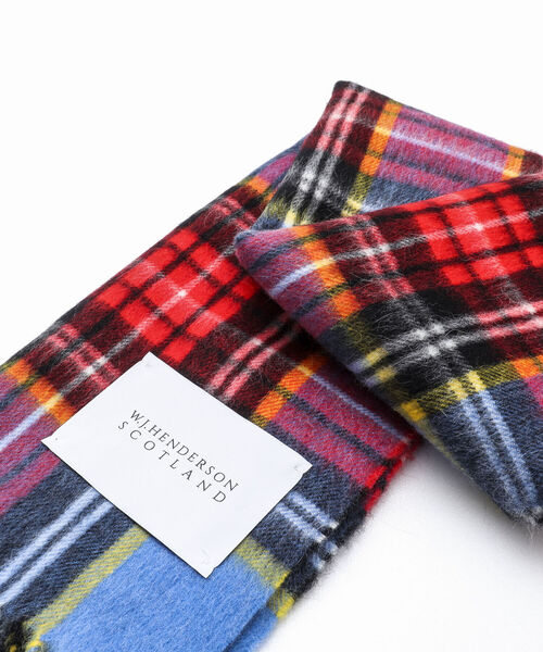 NOLLEY'S goodman（ノーリーズグッドマン）の「【W.J.HENDERSON/ダブル ジェイ ヘンダーソン】LAMORA WOVEN SCARF（マフラー・メンズ・ベージュ/グリーン/ベージュ系その他/スカイブルー/ネイビー/レッド・FREE）」の9枚目の写真