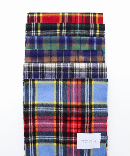 NOLLEY'S goodman（ノーリーズグッドマン）の「【W.J.HENDERSON/ダブル ジェイ ヘンダーソン】LAMORA WOVEN SCARF（マフラー・メンズ・ベージュ/グリーン/ベージュ系その他/スカイブルー/ネイビー/レッド・FREE）」の11枚目の写真