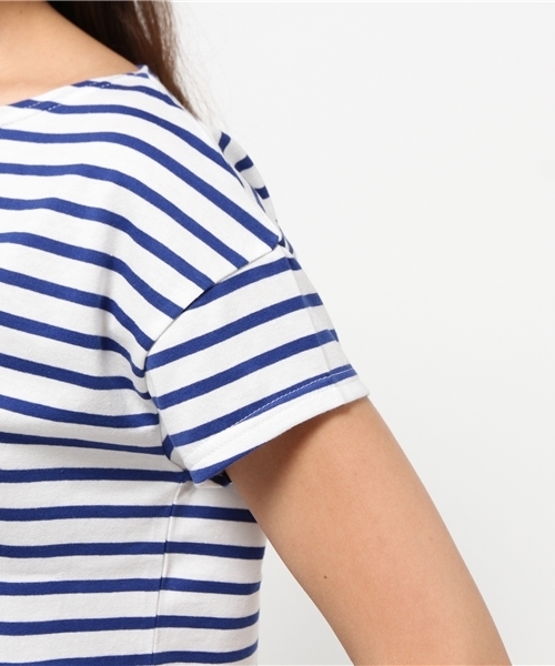 CIAOPANIC TYPY（チャオパニックティピー）の「【ORCIVAL】オーシバルボーダー（Tシャツ/カットソー・レディース・ホワイト/ロイヤルブルー・FREE）」の7枚目の写真