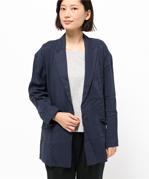 OUTLET(アウトレット)の「【Ciaopanic】一重ビッグテーラージャケット(テーラードジャケット・レディース・ベージュ/ライトグレー/ネイビー・FREE)」の3枚目の写真