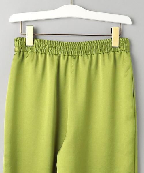 BEAUTY&YOUTH UNITED ARROWS（ビューティーアンドユースユナイテッドアローズ）の「サテン ドロースト イージー パンツ/ライナー -ウォッシャブル-（その他パンツ・レディース・オフホワイト/ブラック/ライム・M/L/S）」の17枚目の写真
