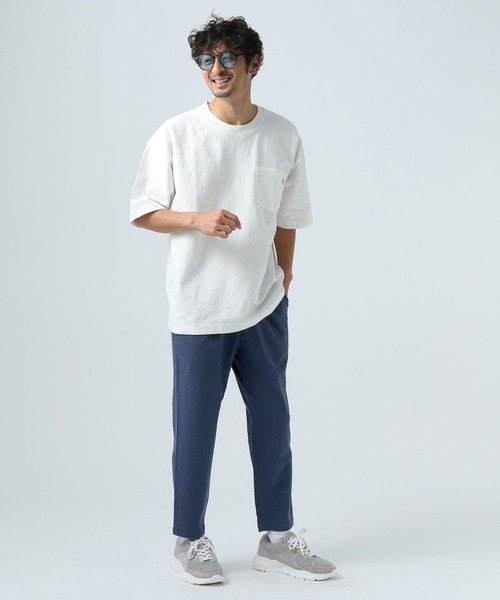 BAYFLOW(ベイフロー)の「リネンスリムテーパードパンツ(その他パンツ・メンズ・チャコール/カーキ/アイボリー/ブルー・SMALL/MEDIUM/LARGE)」の14枚目の写真