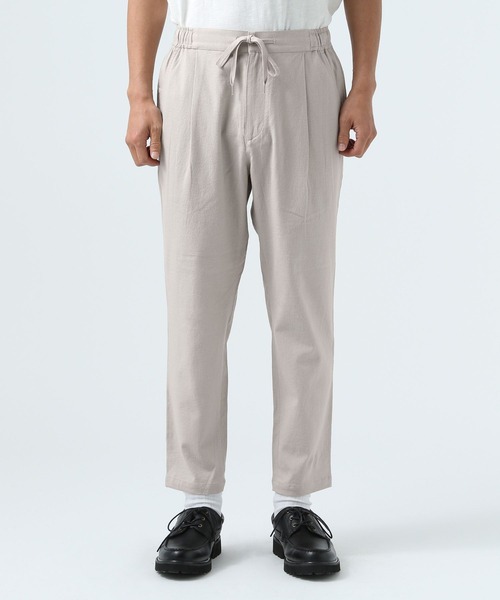 BAYFLOW(ベイフロー)の「リネンスリムテーパードパンツ(その他パンツ・メンズ・チャコール/カーキ/アイボリー/ブルー・SMALL/MEDIUM/LARGE)」の17枚目の写真