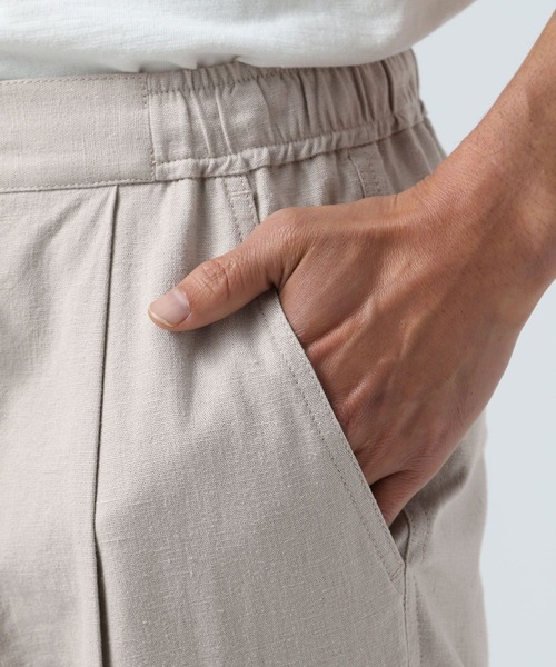 BAYFLOW(ベイフロー)の「リネンスリムテーパードパンツ(その他パンツ・メンズ・チャコール/カーキ/アイボリー/ブルー・SMALL/MEDIUM/LARGE)」の21枚目の写真